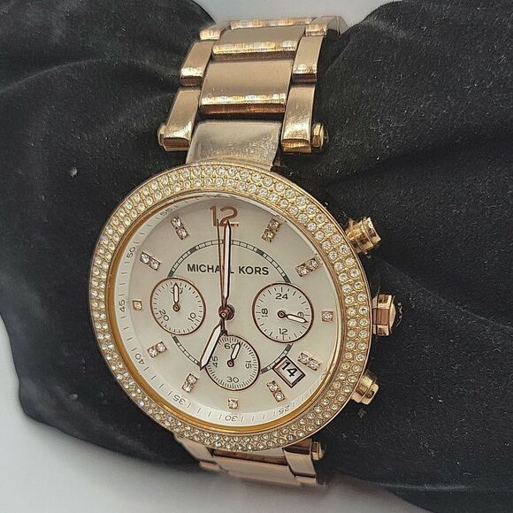 Michael Kors Parker MK5491 Womens Stainless Steel Analog Dial Quartz Watch BC827 - Picture 1 of 9